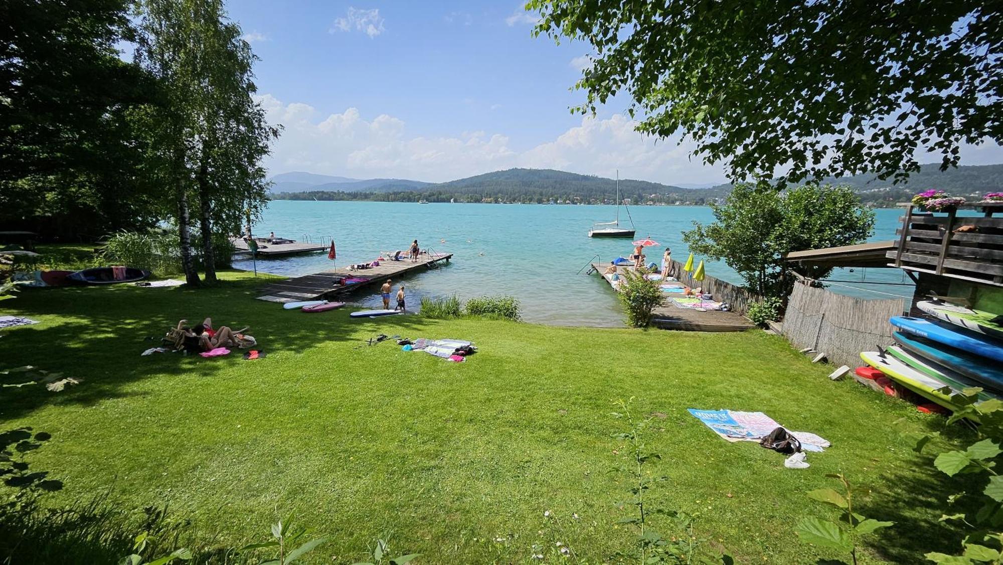 "Casa Antonio" 3 Gehminuten Strandbad Sekirn, Inkl Seezugang Luaran gambar